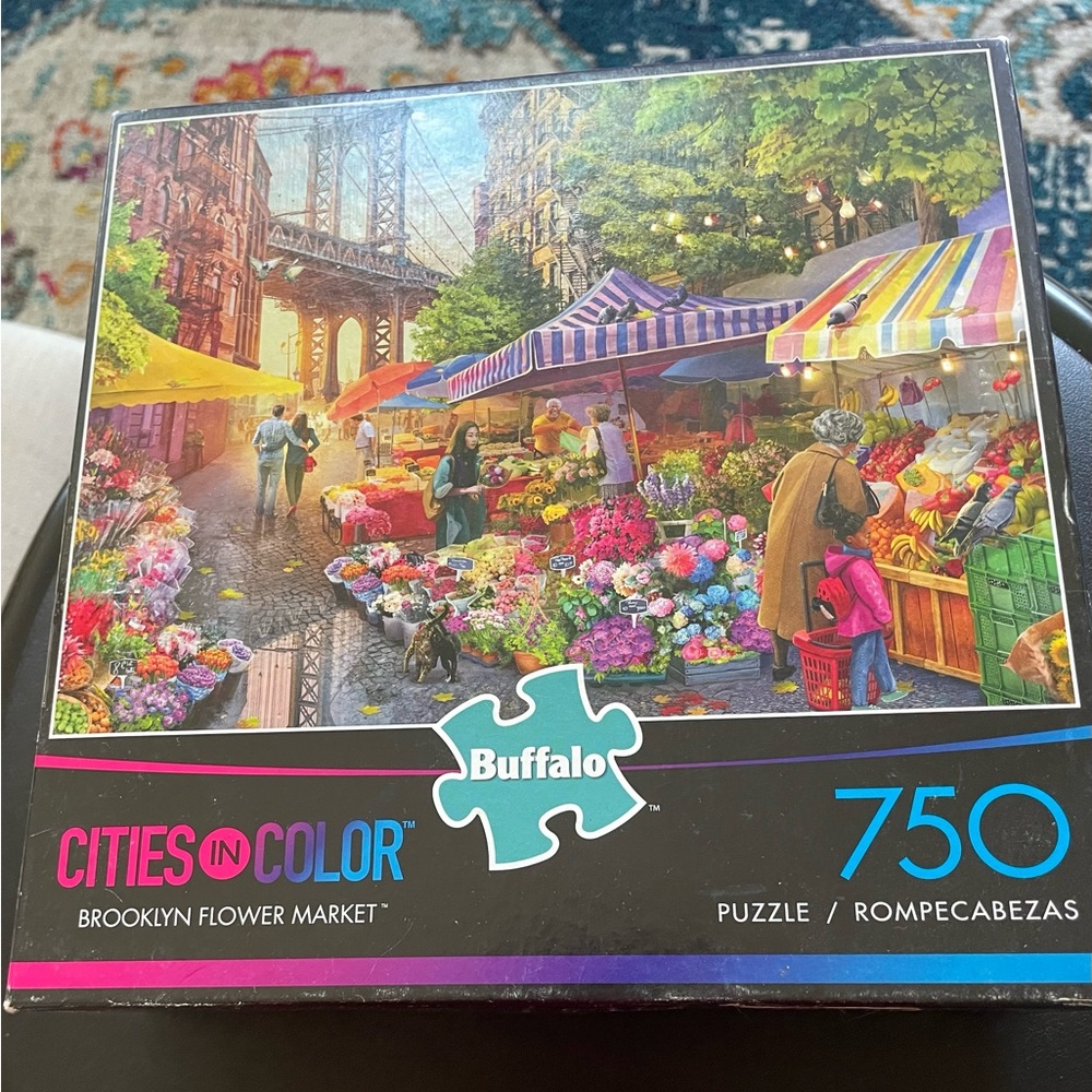 Buffalo Cities in Color Puzzle - Brooklyn Flower Market - 750 Pieces